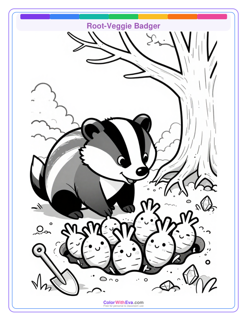 Root-Veggie Badger preview