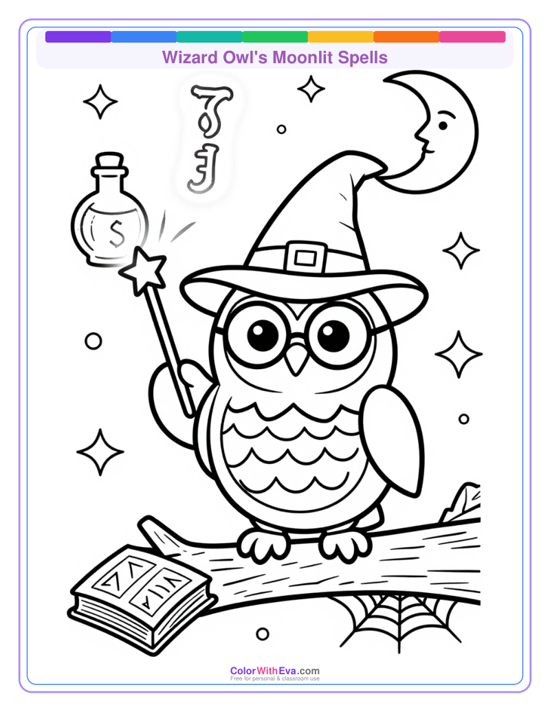 Wizard Owl's Moonlit Spells thumbnail