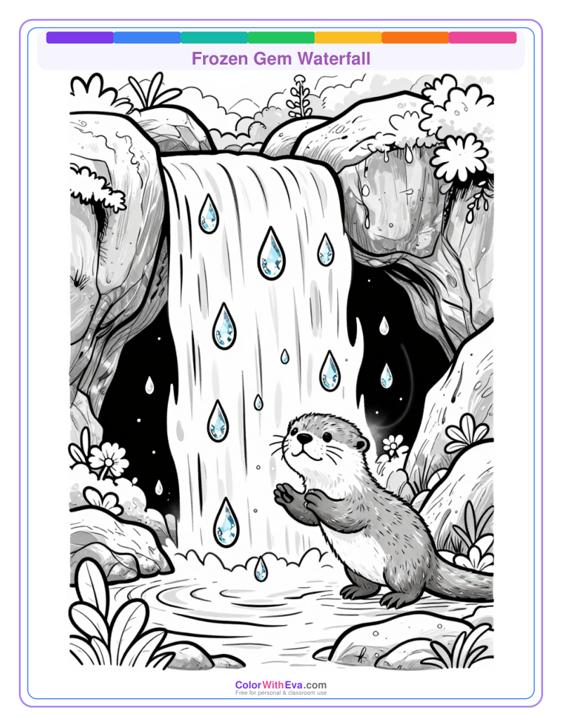 Frozen Gem Waterfall preview