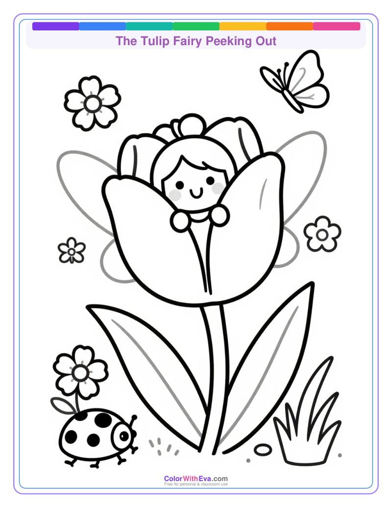 The Tulip Fairy Peeking Out preview