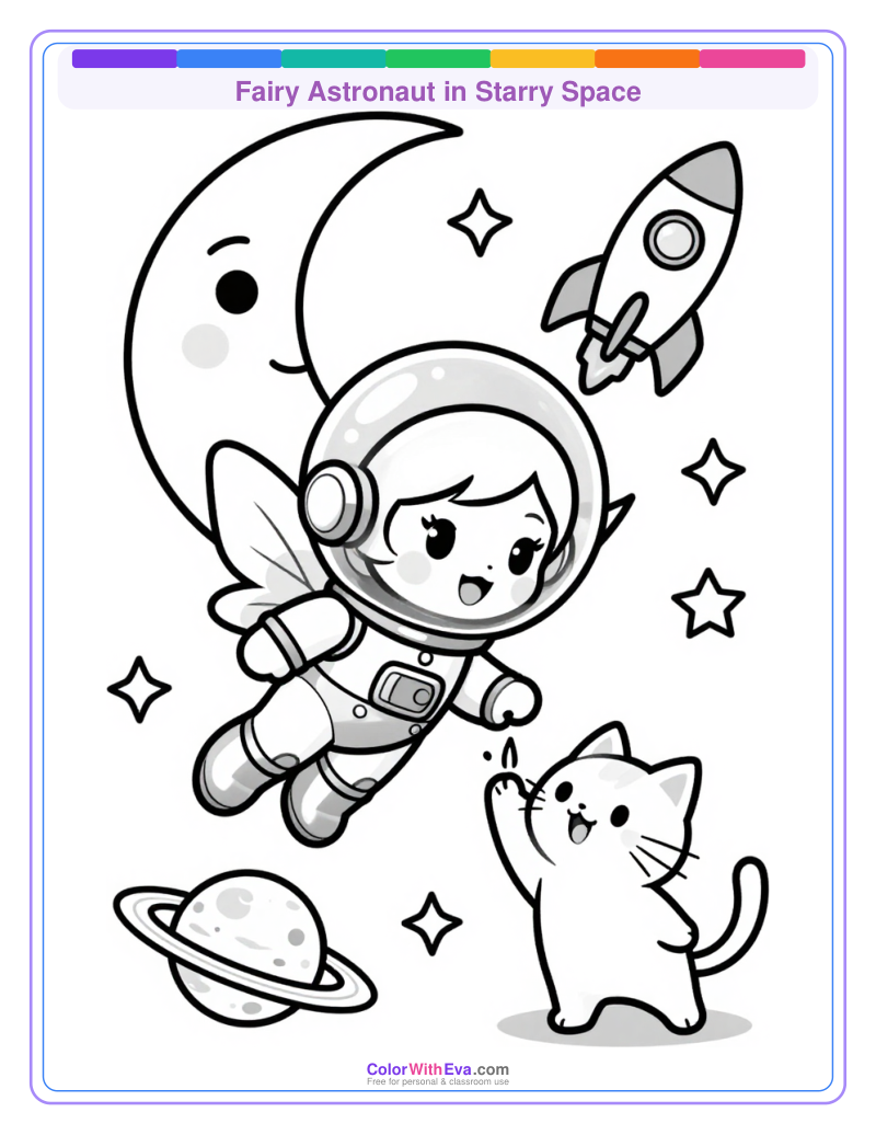 Fairy Astronaut in Starry Space thumbnail