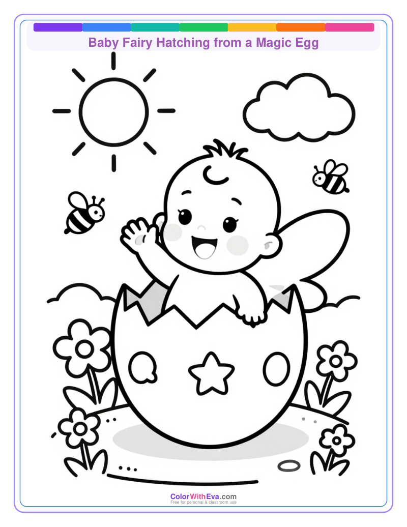 Baby Fairy Hatching from a Magic Egg thumbnail