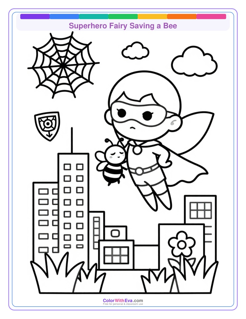 Superhero Fairy Saving a Bee thumbnail