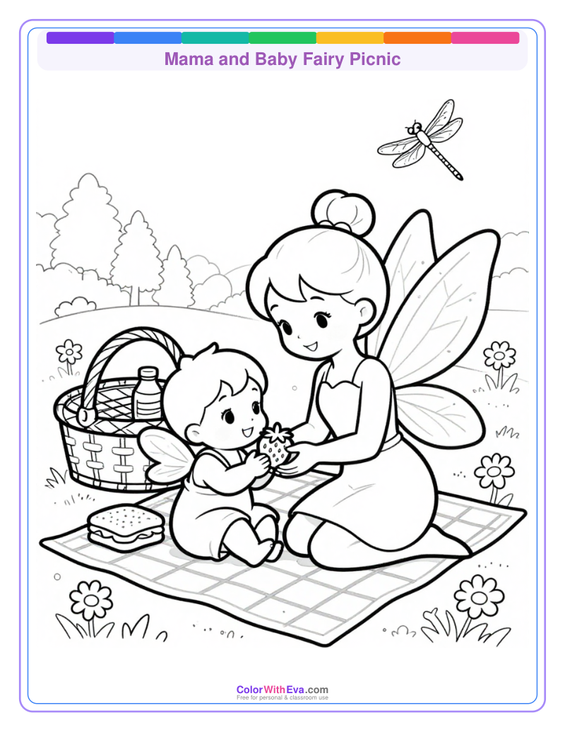 Mama and Baby Fairy Picnic thumbnail