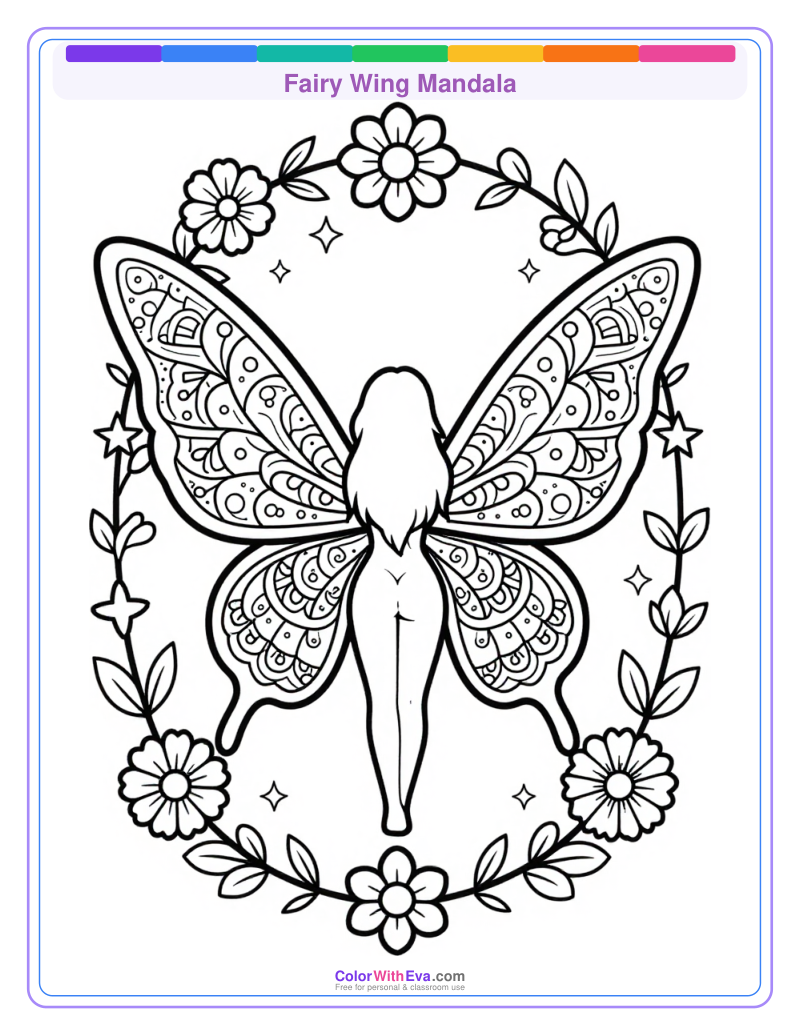 Fairy Wing Mandala preview