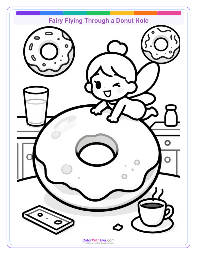 Fairy Flying Through a Donut Hole thumbnail