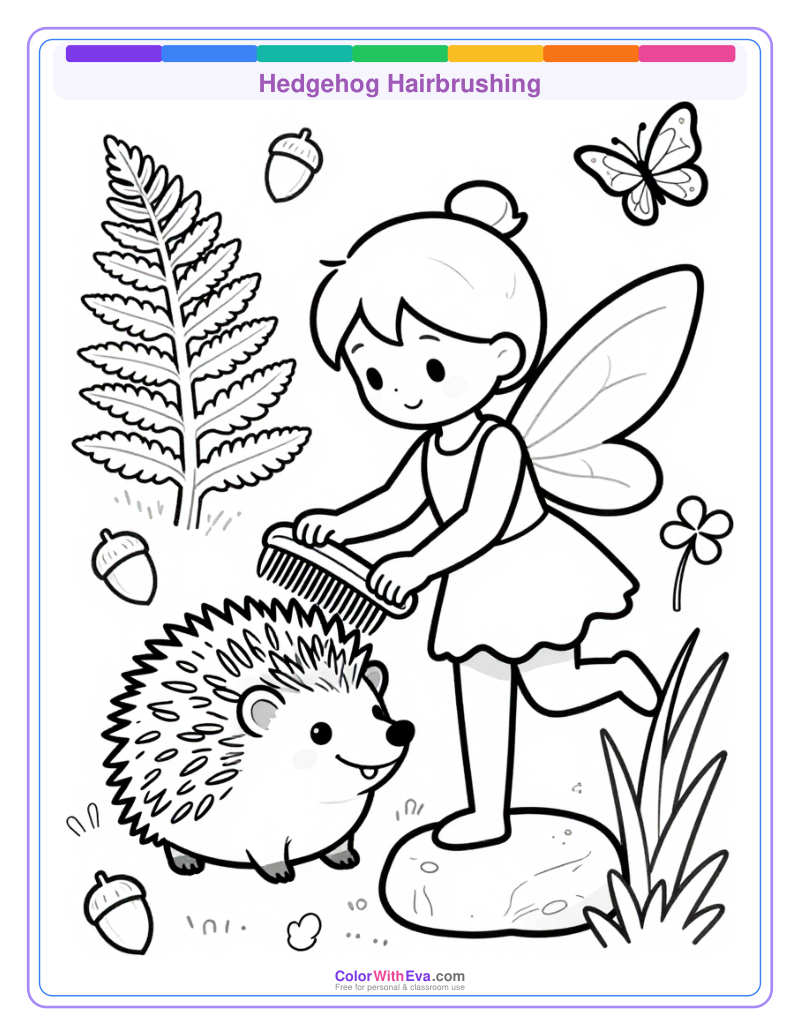 Hedgehog Hairbrushing preview