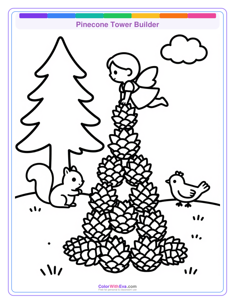 Pinecone Tower Builder preview