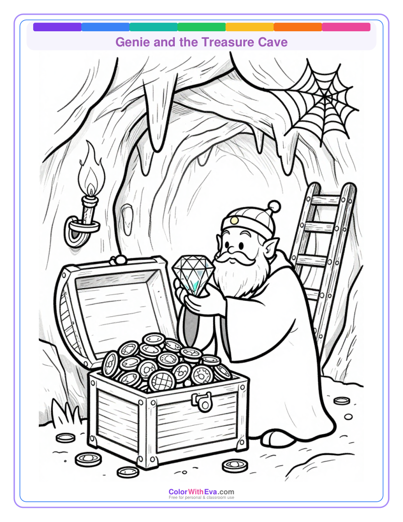 Genie and the Treasure Cave preview