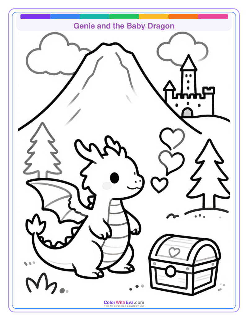 Genie and the Baby Dragon preview