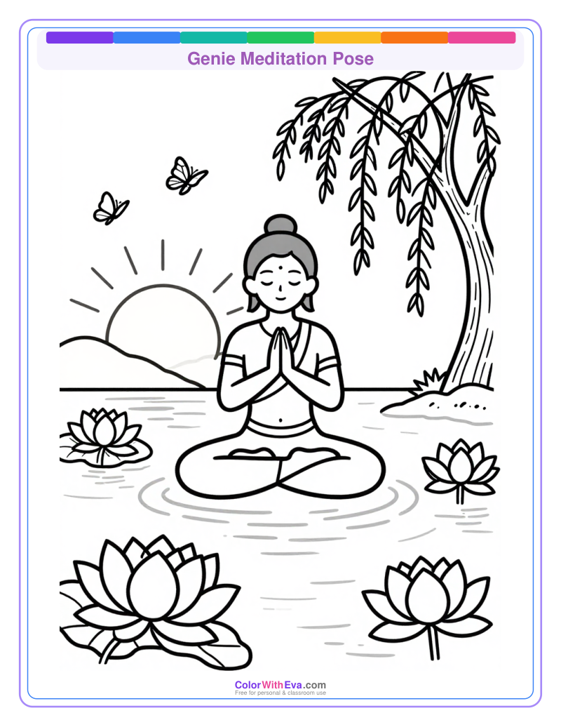 Genie Meditation Pose preview