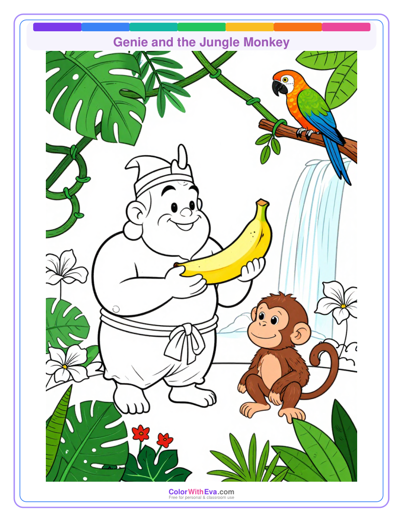 Genie and the Jungle Monkey preview