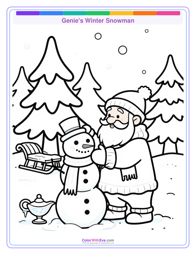 Genie's Winter Snowman preview