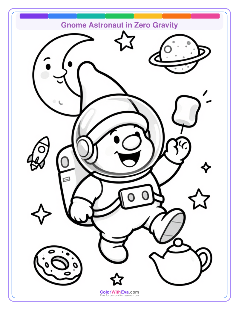 Gnome Astronaut in Zero Gravity thumbnail