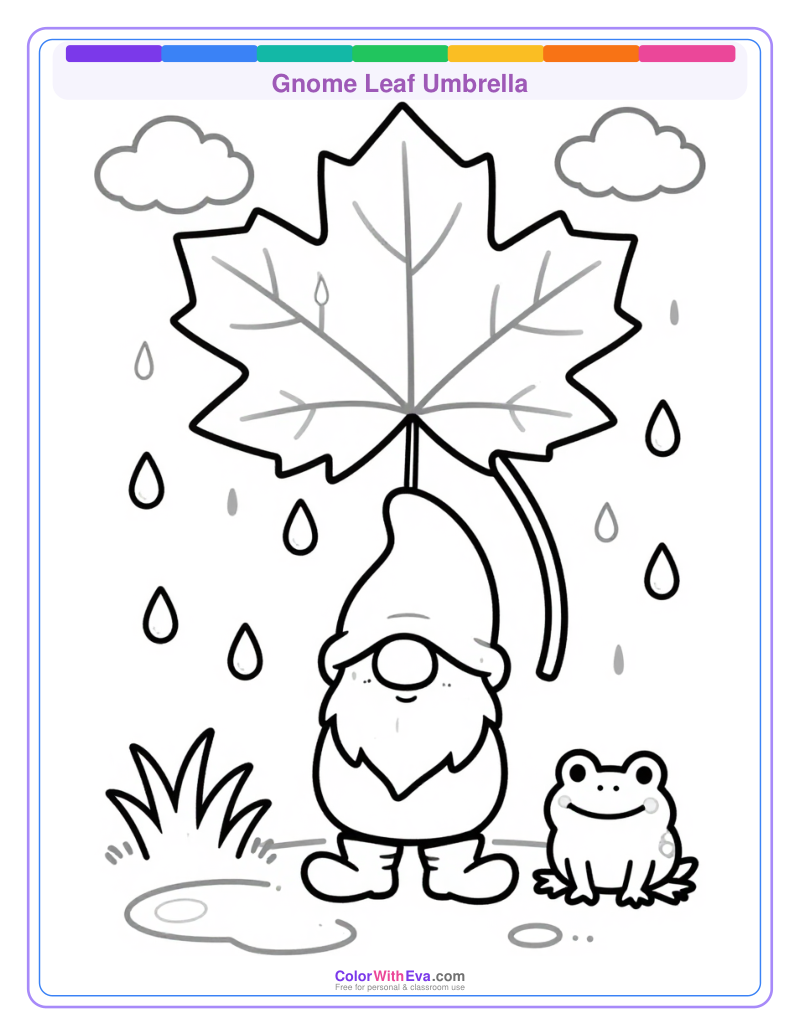 Gnome Leaf Umbrella preview