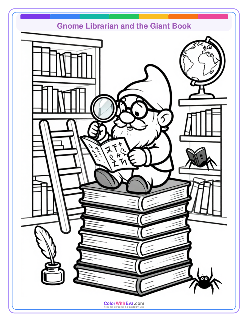 Gnome Librarian and the Giant Book thumbnail