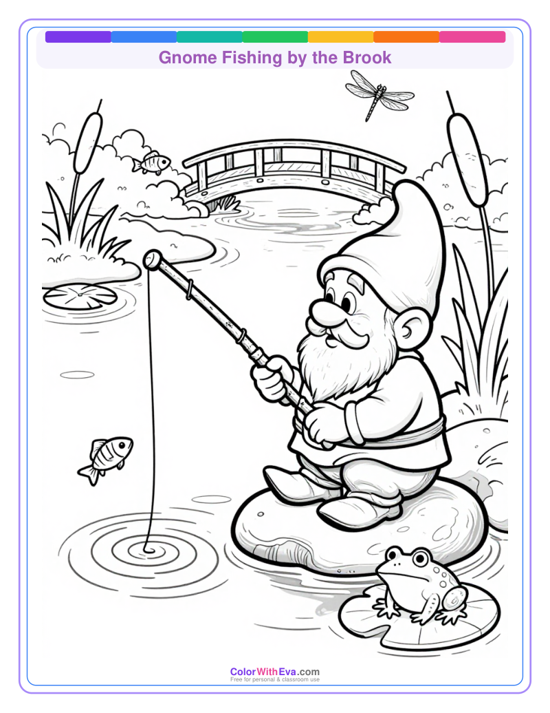 Gnome Fishing by the Brook preview