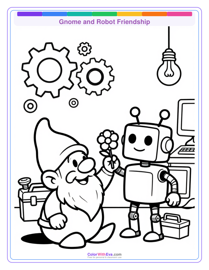 Gnome and Robot Friendship thumbnail