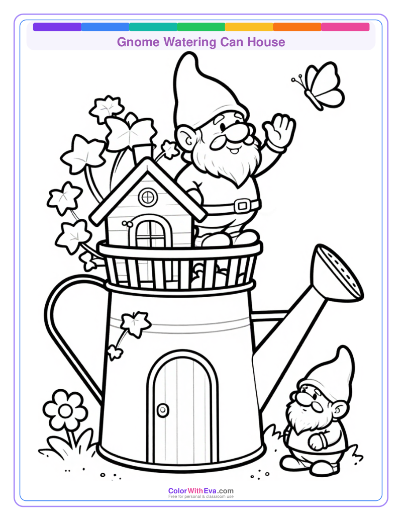 Gnome Watering Can House preview