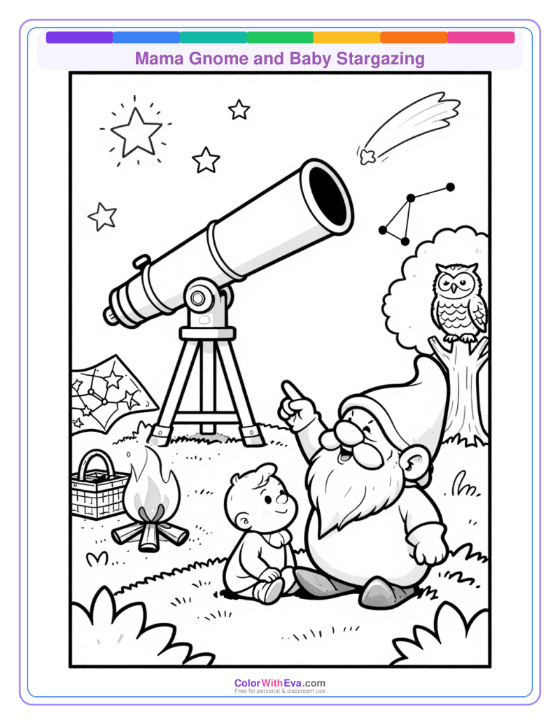 Mama Gnome and Baby Stargazing thumbnail