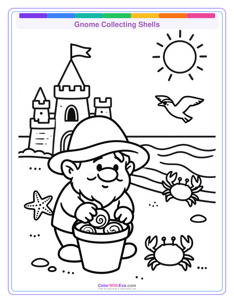 Gnome Collecting Shells preview