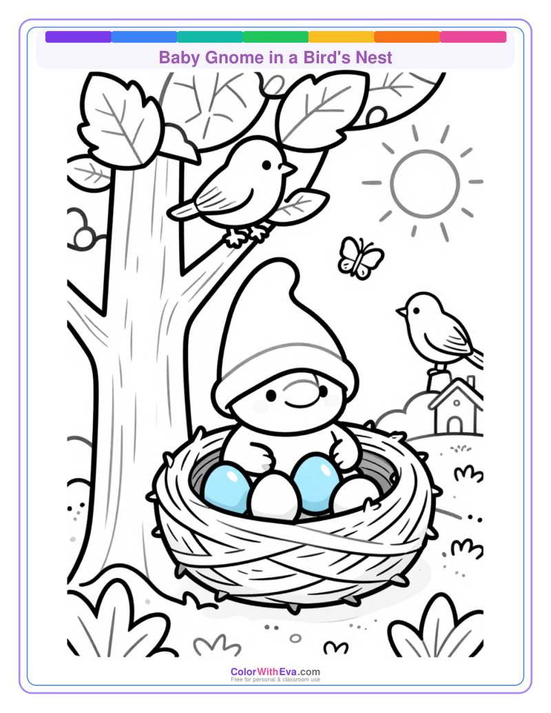 Baby Gnome in a Bird's Nest thumbnail