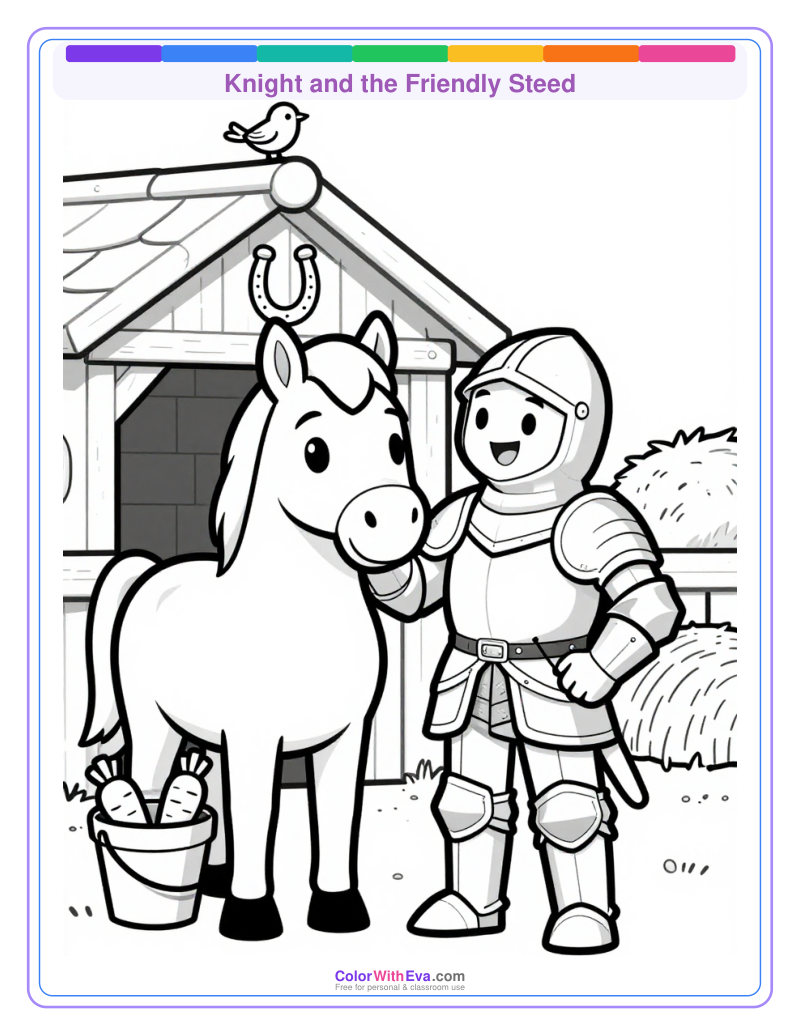 Knight and the Friendly Steed preview