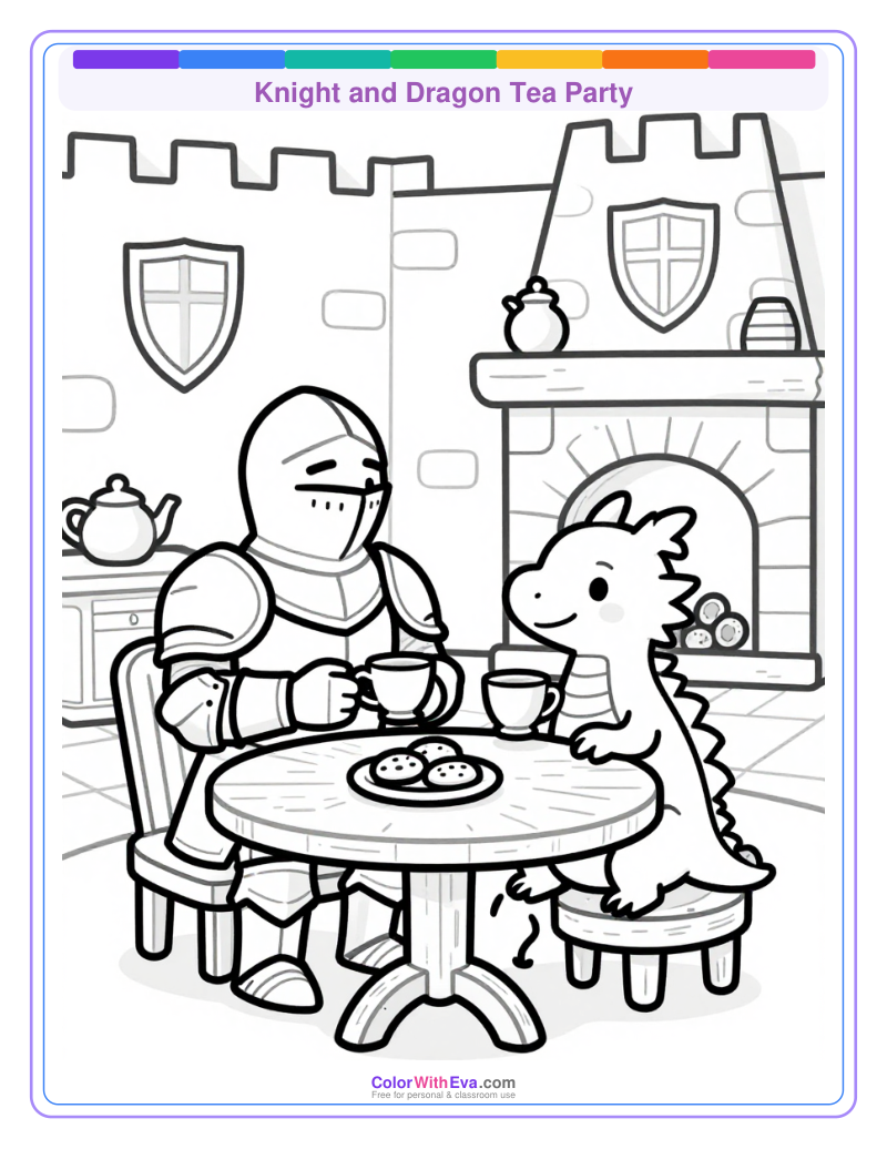Knight and Dragon Tea Party preview
