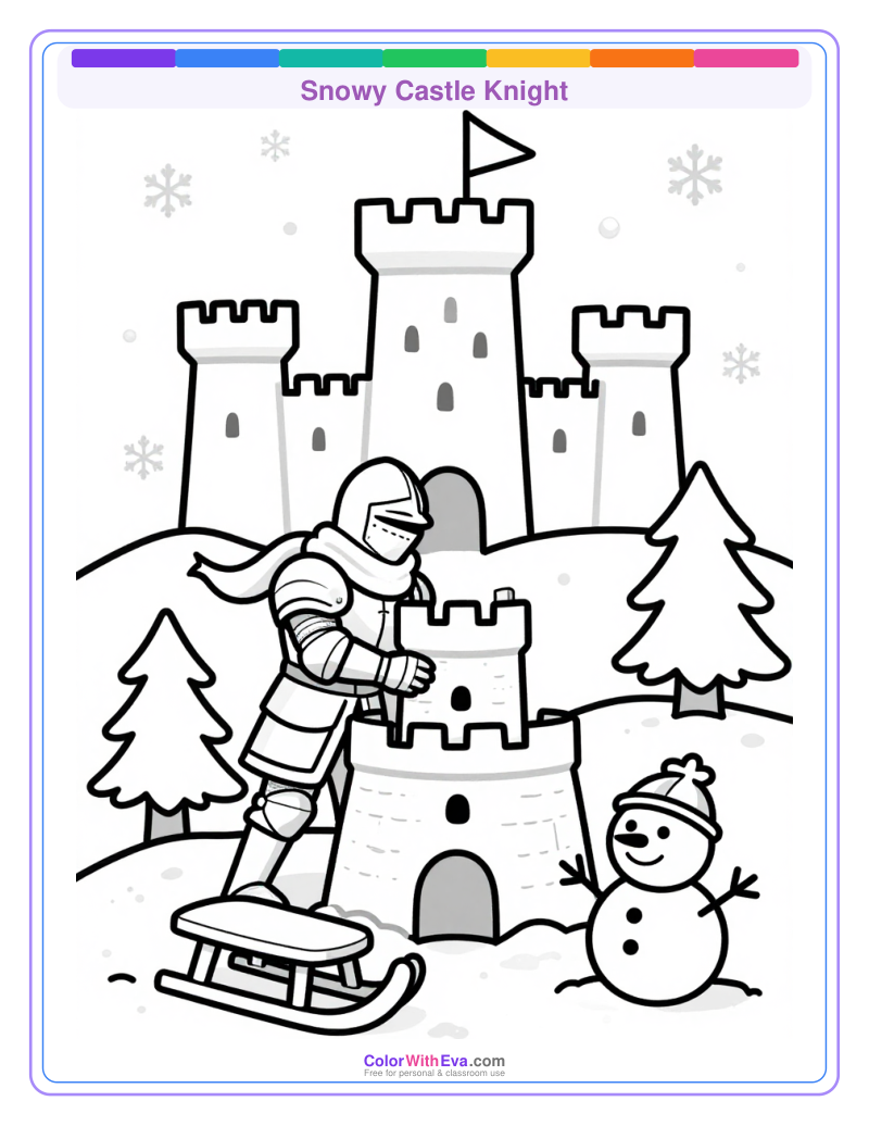 Snowy Castle Knight preview
