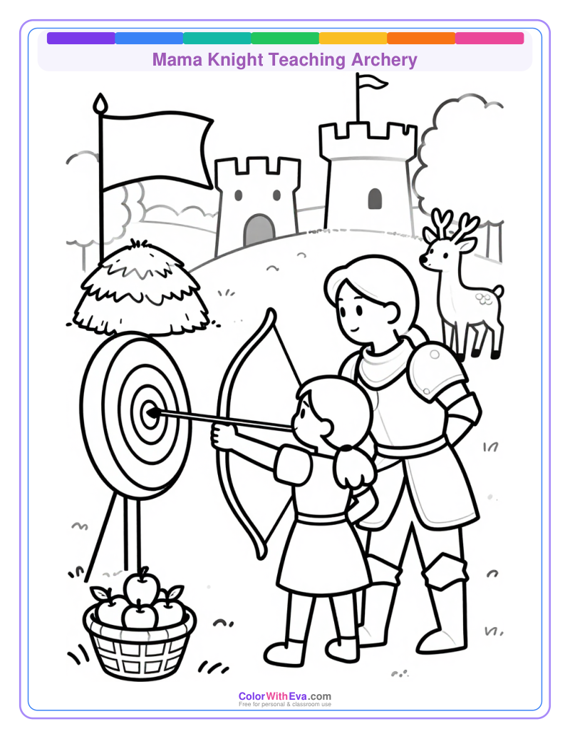 Mama Knight Teaching Archery thumbnail