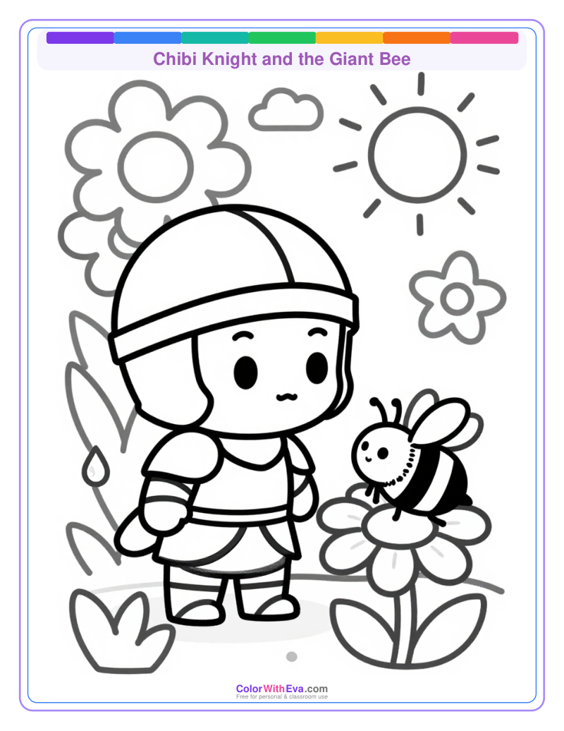 Chibi Knight and the Giant Bee preview