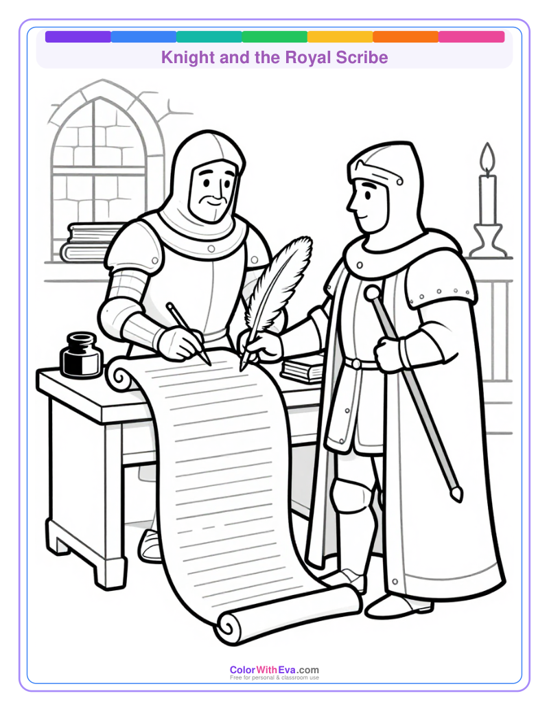 Knight and the Royal Scribe preview