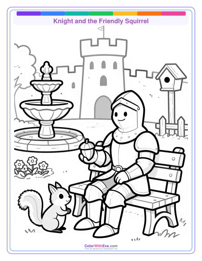 Knight and the Friendly Squirrel preview