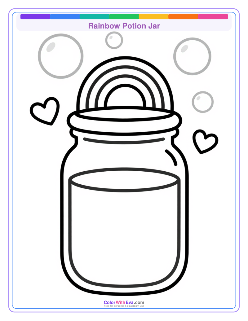 Rainbow Potion Jar preview