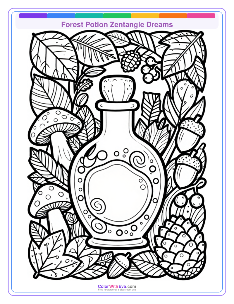Forest Potion Zentangle Dreams thumbnail