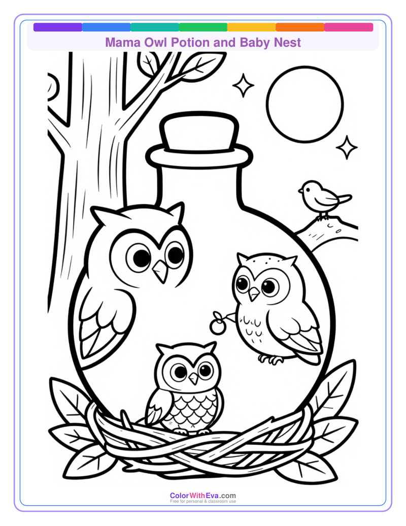 Mama Owl Potion and Baby Nest thumbnail