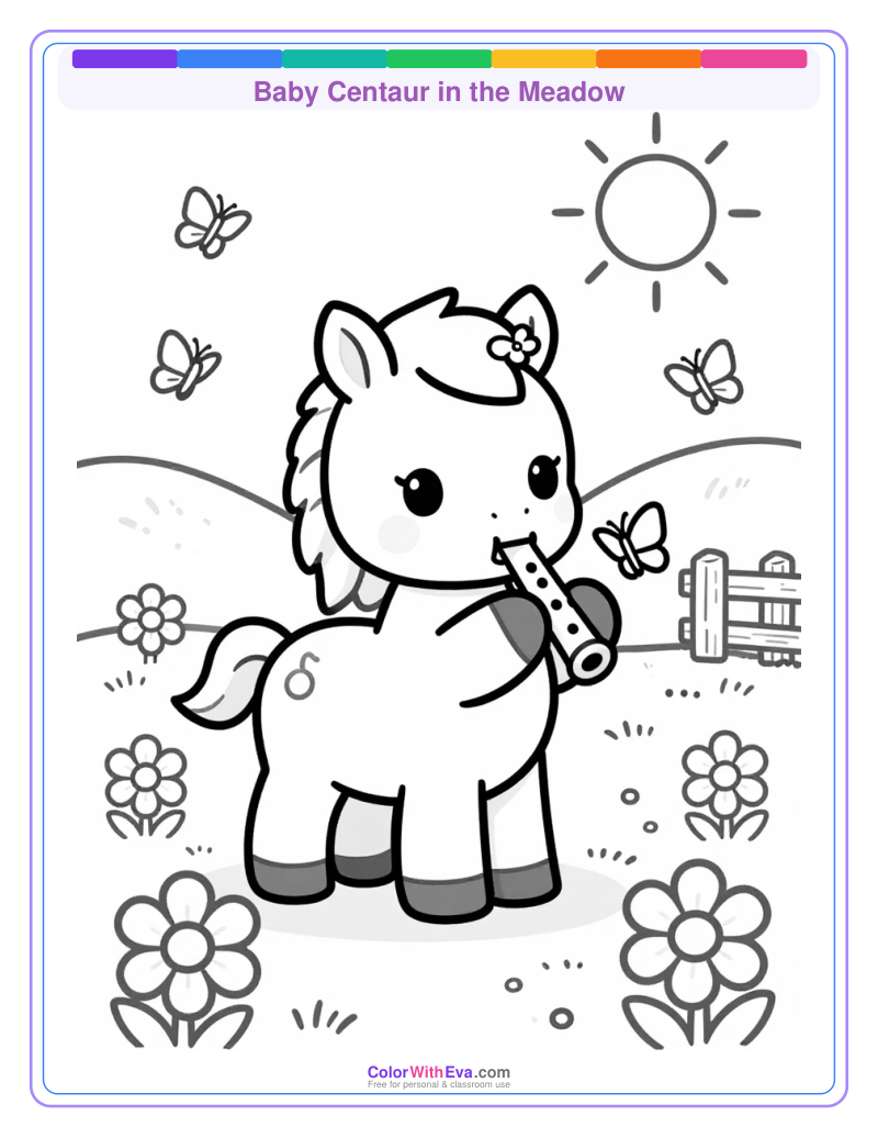Baby Centaur in the Meadow preview