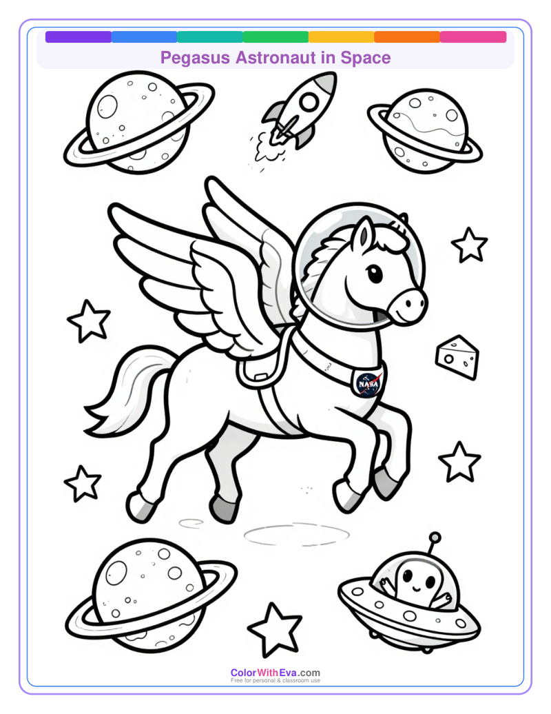 Pegasus Astronaut in Space preview