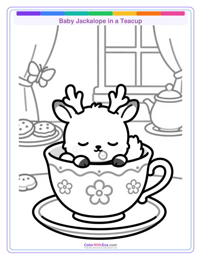 Baby Jackalope in a Teacup thumbnail