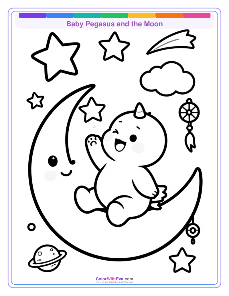 Baby Pegasus and the Moon thumbnail