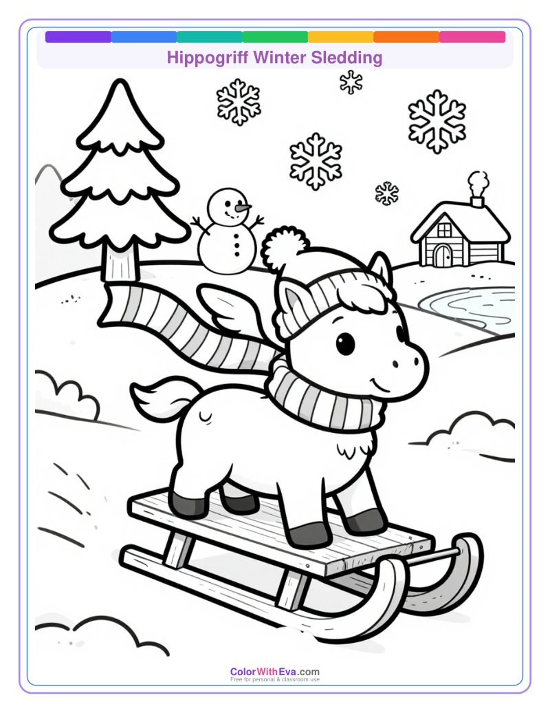 Hippogriff Winter Sledding thumbnail