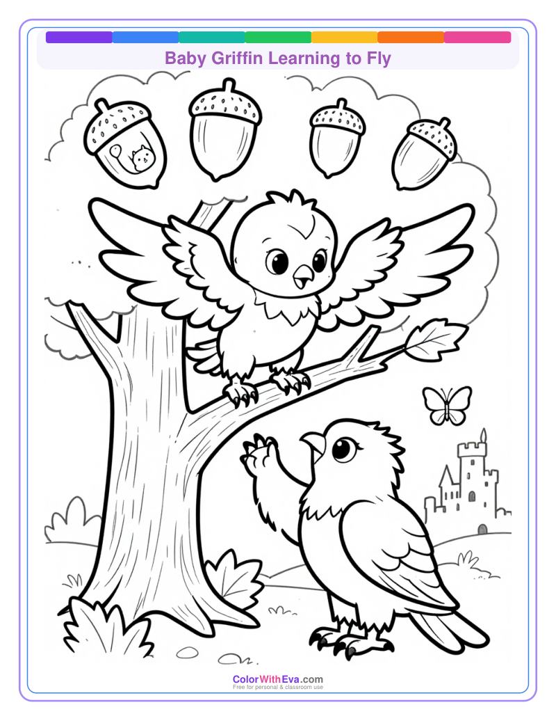 Baby Griffin Learning to Fly thumbnail
