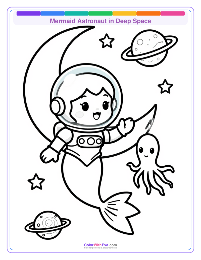 Mermaid Astronaut in Deep Space thumbnail