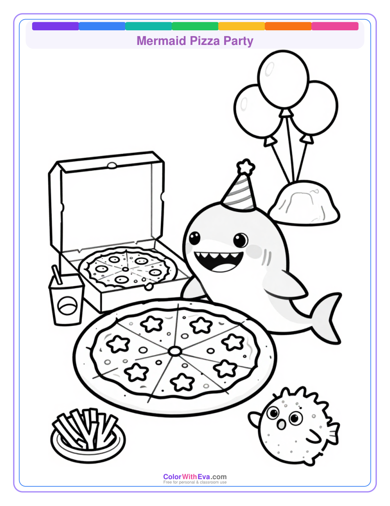 Mermaid Pizza Party preview