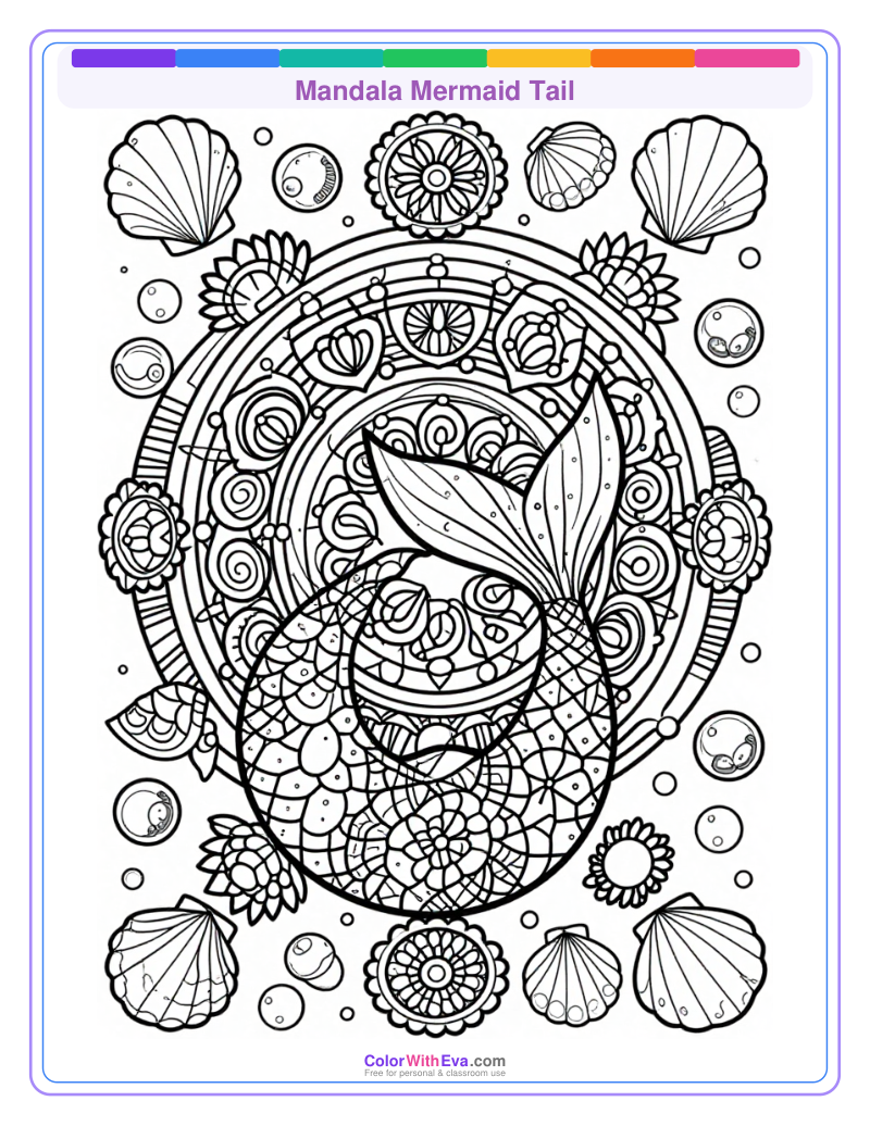 Mandala Mermaid Tail thumbnail