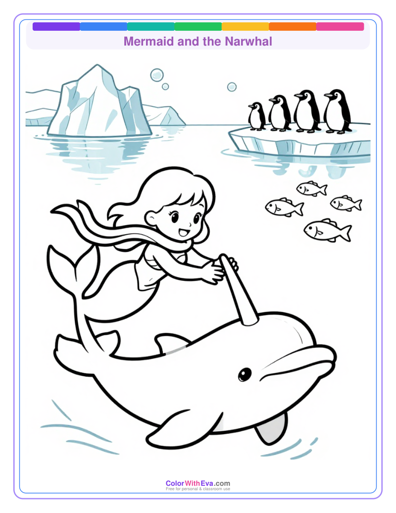 Mermaid and the Narwhal preview