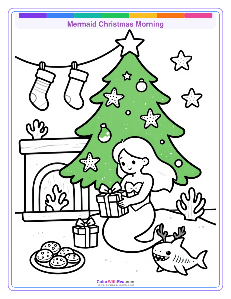 Mermaid Christmas Morning thumbnail