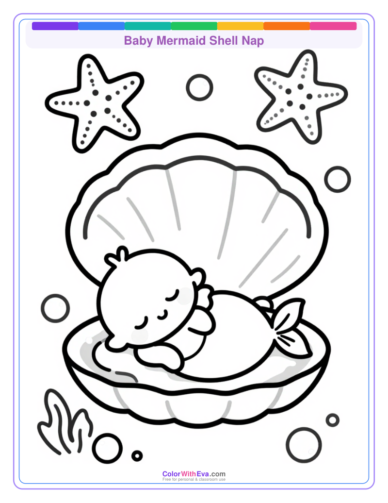 Baby Mermaid Shell Nap preview