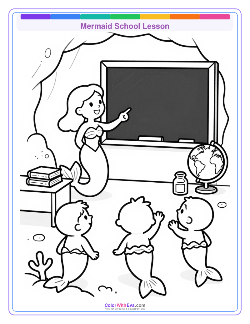 Mermaid School Lesson preview