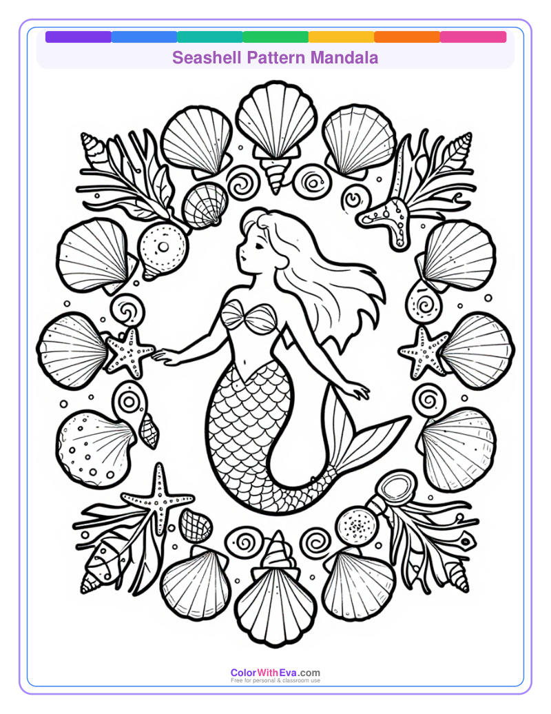 Seashell Pattern Mandala preview